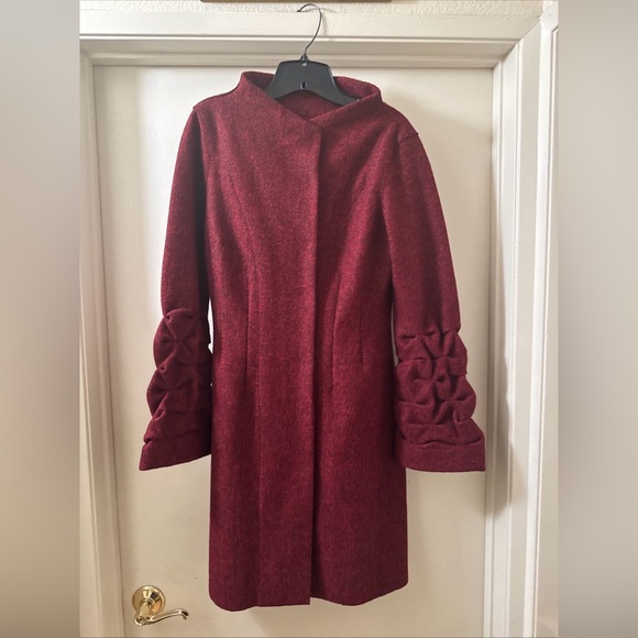 anntarah burgundy alpaca wool blend cost sz m